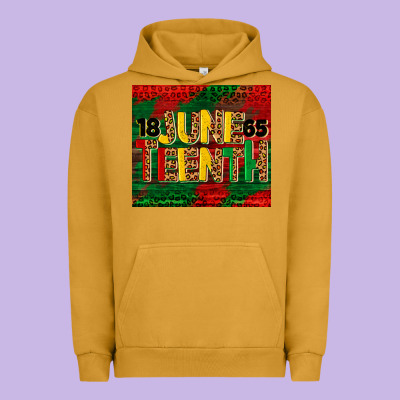 Juneteenth 1865 Tumbler Urban Hoodie Designed By Barkaloodesign