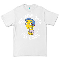 White The Simpsons Milhouse My Mom Says I'm Cool V1 Premium Tee - tuanDangUi