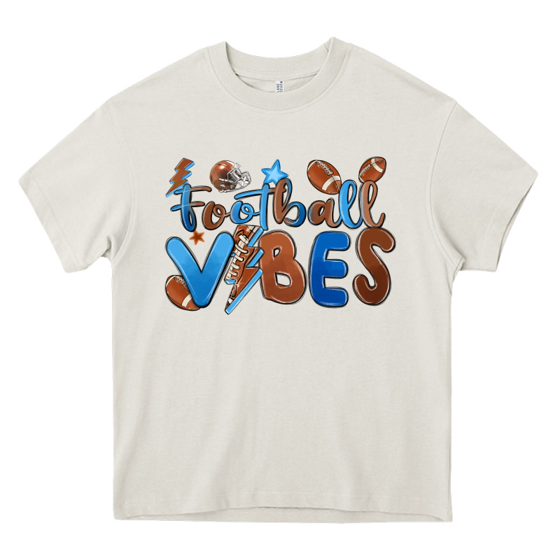 Football Vibes Heavy Core Tee by MaliasSmallBusiness | Teevron