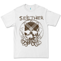 White Seether Octoskull Premium Tee - tuanDangUi