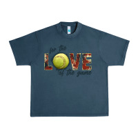 Midnight Navy softball love of the game Urban Heavy Tee - JahusDesignShop