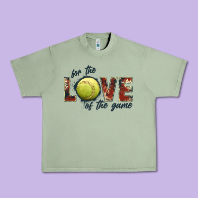 Softball Love Of The Game Urban Heavy Tee Designed By Jahusdesignshop