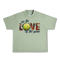 Oil Green softball love of the game Urban Heavy Tee - JahusDesignShop