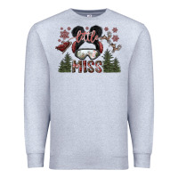 Heather Grey little miss Premium Sweatshirt - SublimationCraftShop