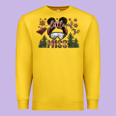 Little Miss Premium Sweatshirt Designed By Sublimationcraftshop