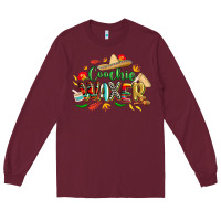 Burgundy cinco de mayo coochie waxer Long Sleeve Tee - CowGirlArtShop