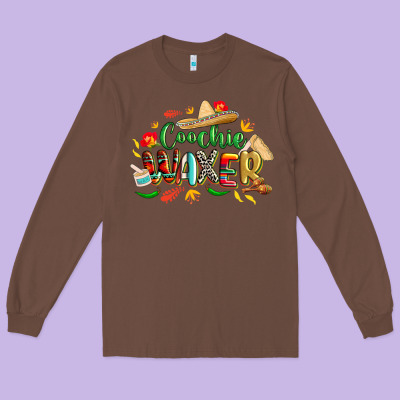 Cinco De Mayo Coochie Waxer Long Sleeve Tee Designed By Cowgirlartshop