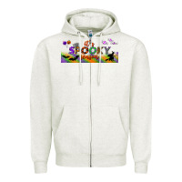 Oatmeal Heather it's spooky season libbey glass Zipper Hoodie - BundleAndBundleShop
