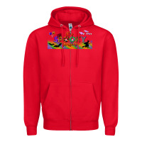 Red it's spooky season libbey glass Zipper Hoodie - BundleAndBundleShop