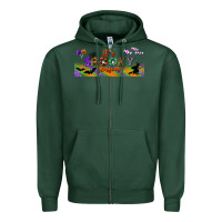 Sports Green it's spooky season libbey glass Zipper Hoodie - BundleAndBundleShop
