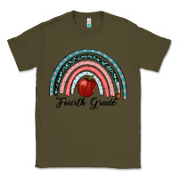Army Green fourth grade rainbow Classic Tee - RanaPortraitStore