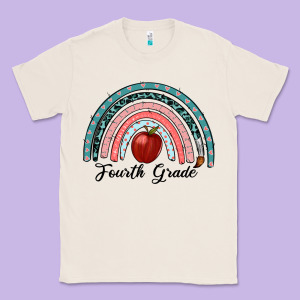 Fourth Grade Rainbow Classic Tee Designed By Ranaportraitstore
