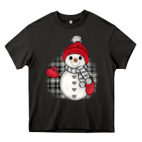 Asphalt grey christmas snowman Heavy Core Tee - JahusDesignShop
