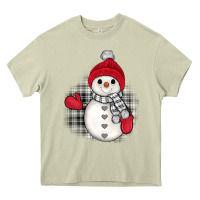 Mossy grey christmas snowman Heavy Core Tee - JahusDesignShop