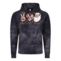 Cloud Black Peace love pink Christmas Vintage Hoodie - NancyCooperArtShop