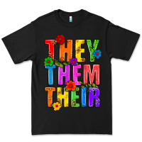 Black They Them Their Pride LGBTQ Premium Tee - BundleAndBundleShop
