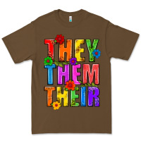 Cacao They Them Their Pride LGBTQ Premium Tee - BundleAndBundleShop