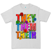 Dove Grey They Them Their Pride LGBTQ Premium Tee - BundleAndBundleShop