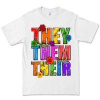 White They Them Their Pride LGBTQ Premium Tee - BundleAndBundleShop