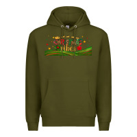 Army Green christmas vibes libbey glass Premium Hoodie - BundleAndBundleShop