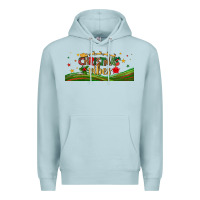 Blue Mist christmas vibes libbey glass Premium Hoodie - BundleAndBundleShop