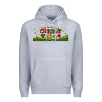 Heather Grey christmas vibes libbey glass Premium Hoodie - BundleAndBundleShop