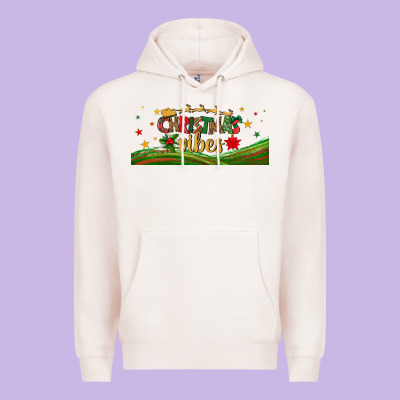 Christmas Vibes Libbey Glass Premium Hoodie Designed By Bundleandbundleshop