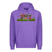 Purple christmas vibes libbey glass Premium Hoodie - BundleAndBundleShop