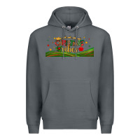 Rock christmas vibes libbey glass Premium Hoodie - BundleAndBundleShop