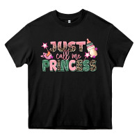 Black just call me princess Heavy Core Tee - MaliasSmallBusiness