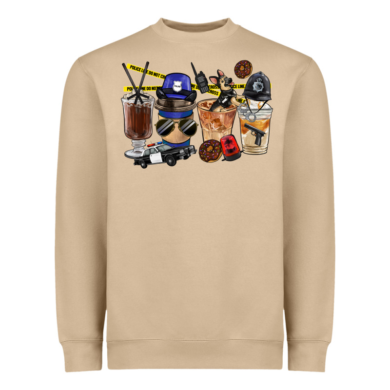 Police Coffee Cups Heavyweight Sweatshirt by FaDigitalArtStudio | Teevron