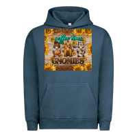 Pigment Midnight Navy coffee time gnomies Urban Hoodie - BarkalooDesign