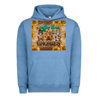 Pigment Pebble Blue coffee time gnomies Urban Hoodie - BarkalooDesign