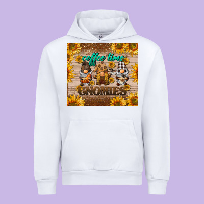 Coffee Time Gnomies Urban Hoodie Designed By Barkaloodesign