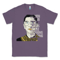 Lavender RBG Ruth Bader Ginsburg Women Belong In All Places Classic Tee - Bettercallsaul
