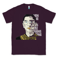 Plum RBG Ruth Bader Ginsburg Women Belong In All Places Classic Tee - Bettercallsaul