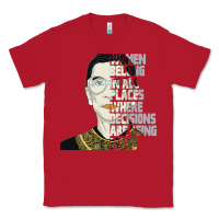 Red RBG Ruth Bader Ginsburg Women Belong In All Places Classic Tee - Bettercallsaul