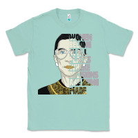 Seafoam RBG Ruth Bader Ginsburg Women Belong In All Places Classic Tee - Bettercallsaul