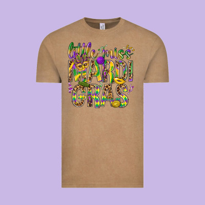 Little Miss Mardi Gras Vintage Tee Designed By Nancycooperartshop