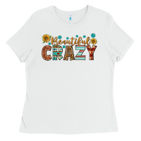 White Western Beautiful Crazy Ladies Tee - BundleAndBundleShop