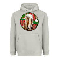 Moon Dust Belgian Horse  Christmas Heavyweight Hoodie - LillyAllenDesigns