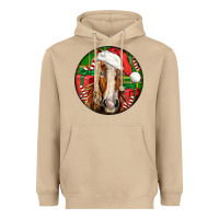 Mushroom Belgian Horse  Christmas Heavyweight Hoodie - LillyAllenDesigns