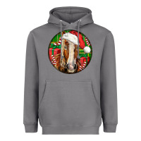 Storm Belgian Horse  Christmas Heavyweight Hoodie - LillyAllenDesigns