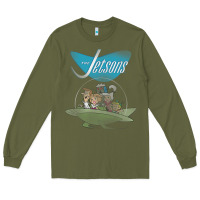 Army Green The Jetsons Ship Long Sleeve Tee - tuanDangUi