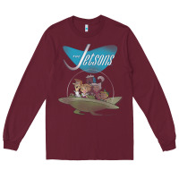 Burgundy The Jetsons Ship Long Sleeve Tee - tuanDangUi