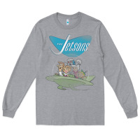 Heather Grey The Jetsons Ship Long Sleeve Tee - tuanDangUi