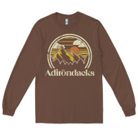 Adirondacks Mountains New York Vintage Hiking Camp Long Sleeve Tee | Teevron