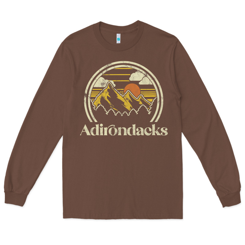 Adirondacks Mountains New York Vintage Hiking Camp Long Sleeve Tee by tuanDangUi | Teevron