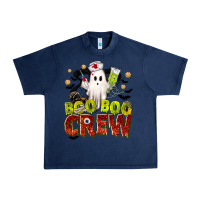 Navy Boo Boo Crew Nurse Urban Heavy Tee - texasbilliewilder