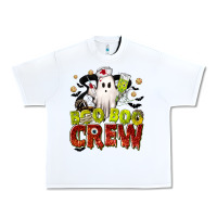 White Boo Boo Crew Nurse Urban Heavy Tee - texasbilliewilder
